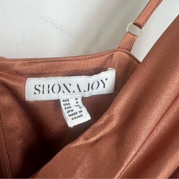 Shona Joy La Lune Cross Draped Maxi Dress - Copper - Picture 3 of 7